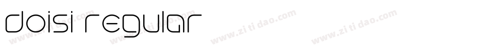 doisi regular字体转换